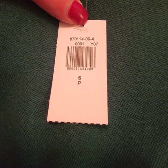 Green Old Navy Men's French Terry Short Sleeve Sweatshirt - Picture 4 of 6